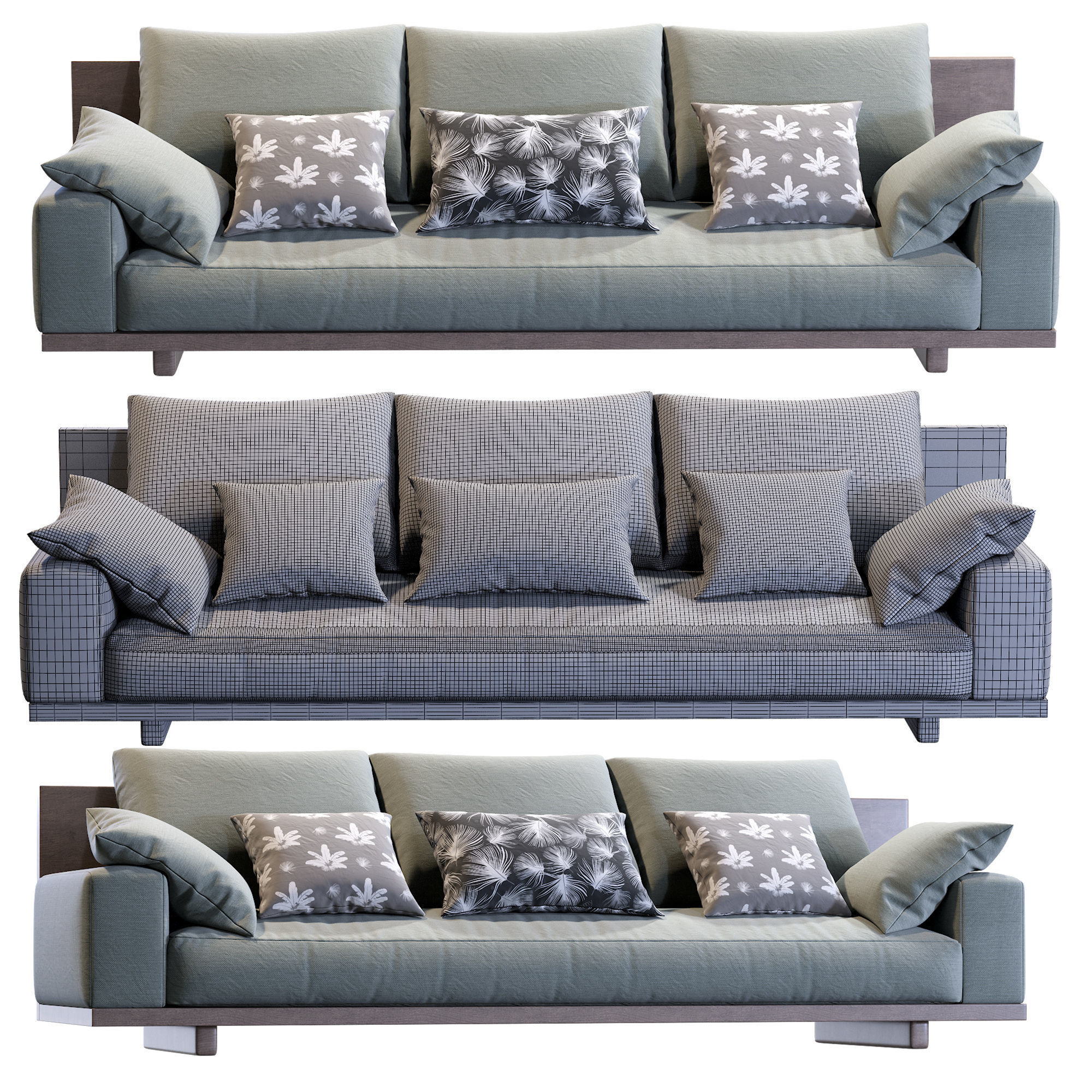 Kobe Sofa By Coco Republic 3D model_2