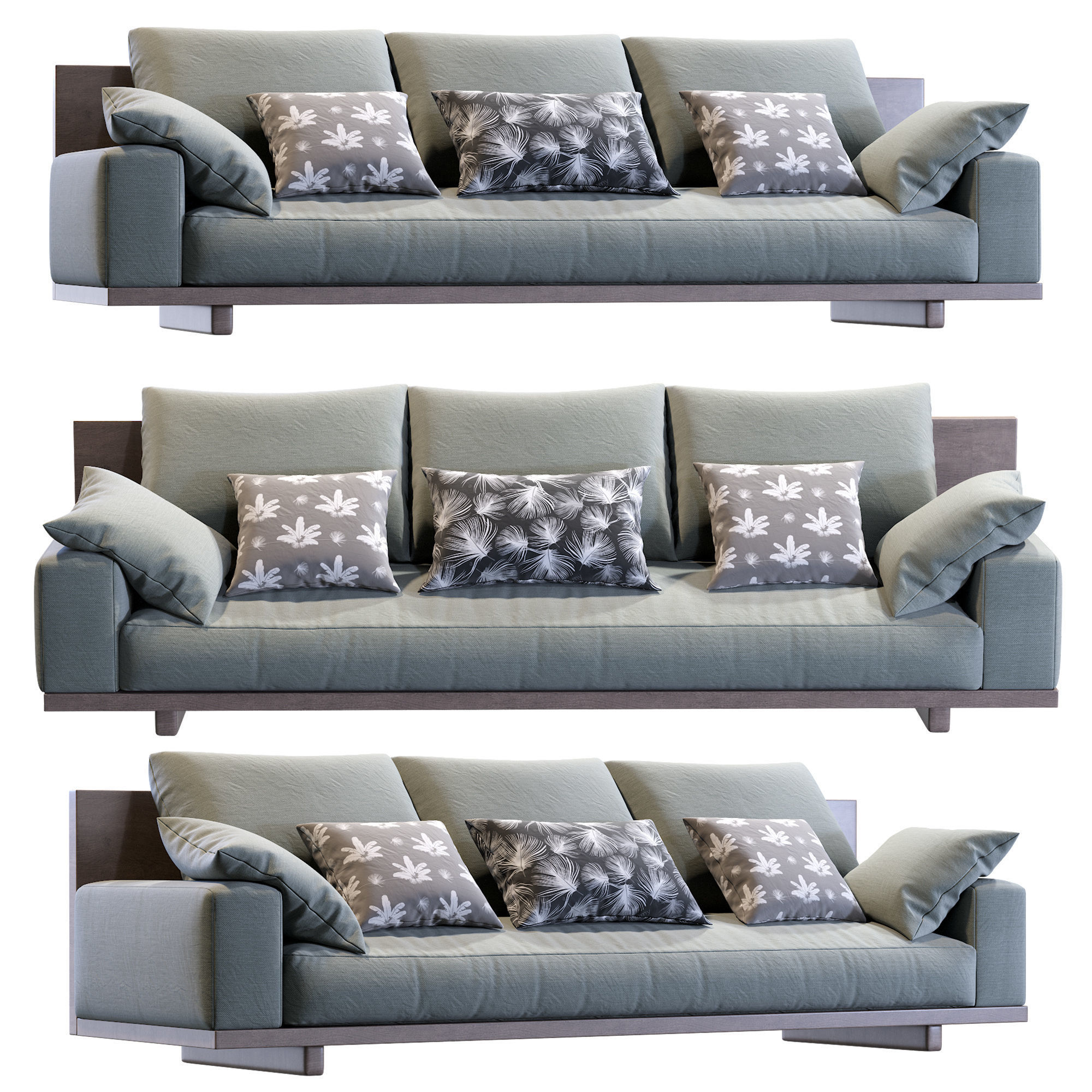 Kobe Sofa By Coco Republic 3D model_1