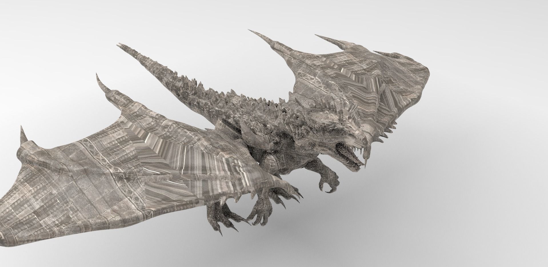 Dragon lizard Viking Dinosaur 3 3D model_1