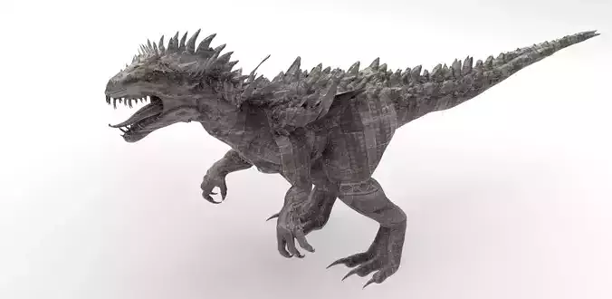 Dragon lizard Viking Dinosaur Statue 4  3D model