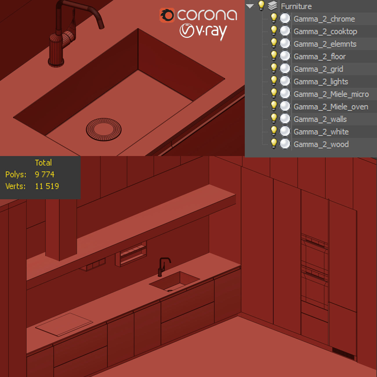 Arclinea Gamma 2 3D model_6