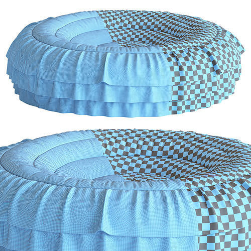 Pouf N17 3D model 7