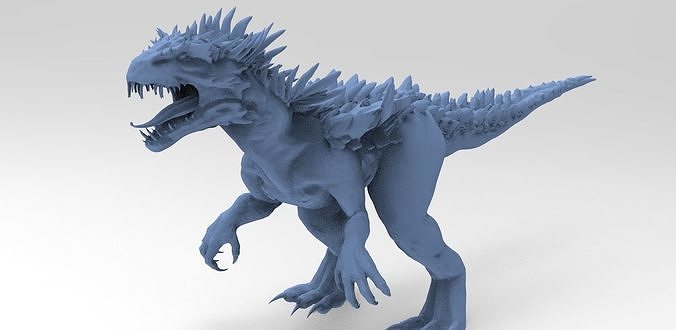 Dragon lizard Viking Dinosaur Statue Base 3D model