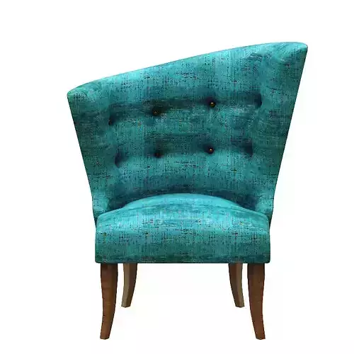Armchair teal upholstered accent chair