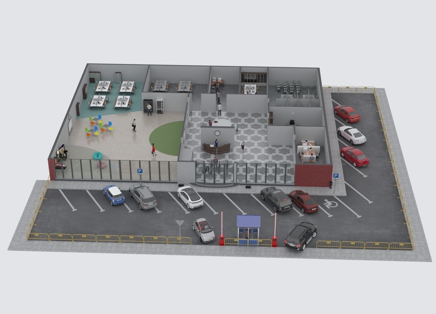 Office illustration  3D model_1