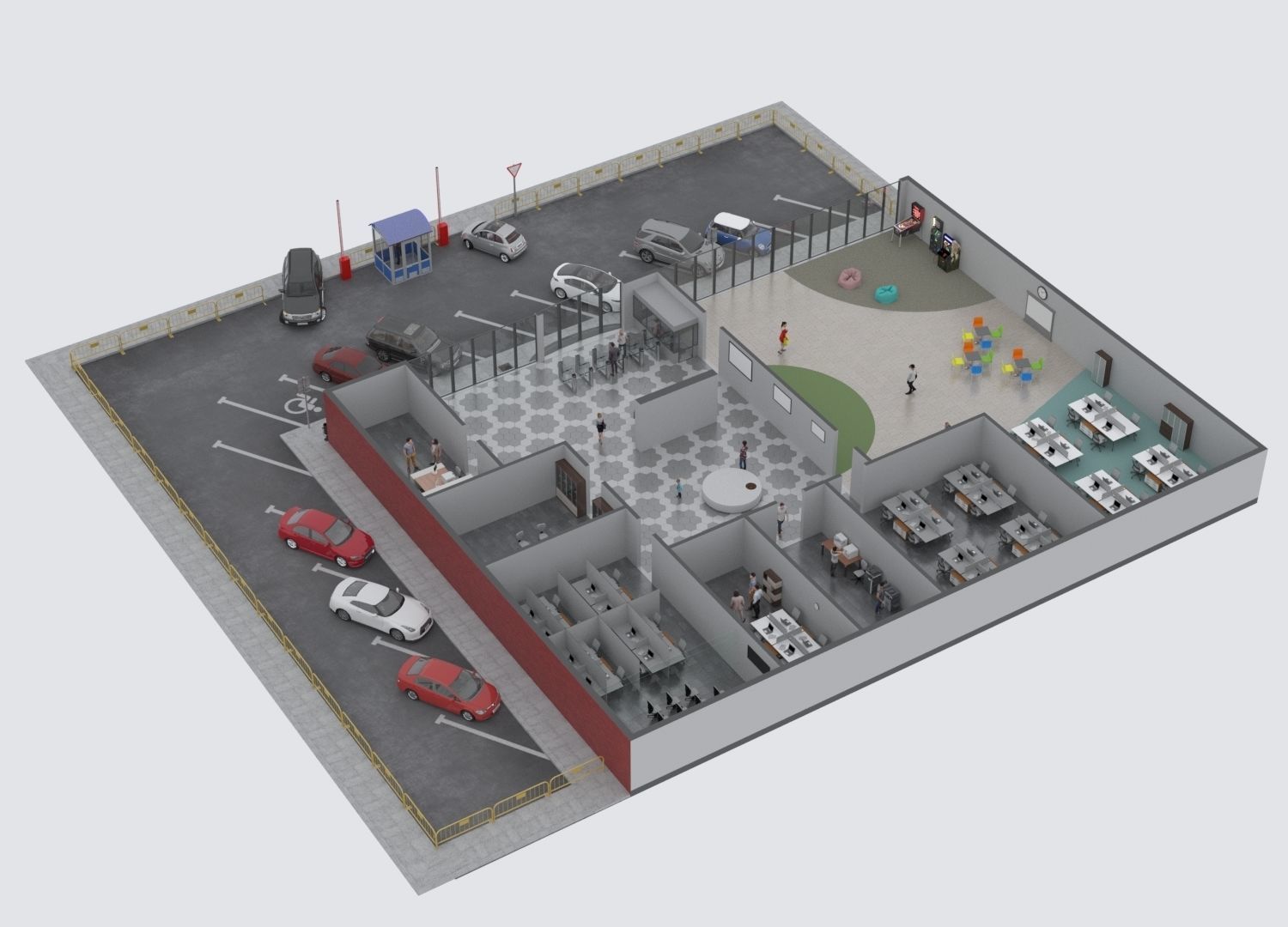 Office illustration  3D model_3