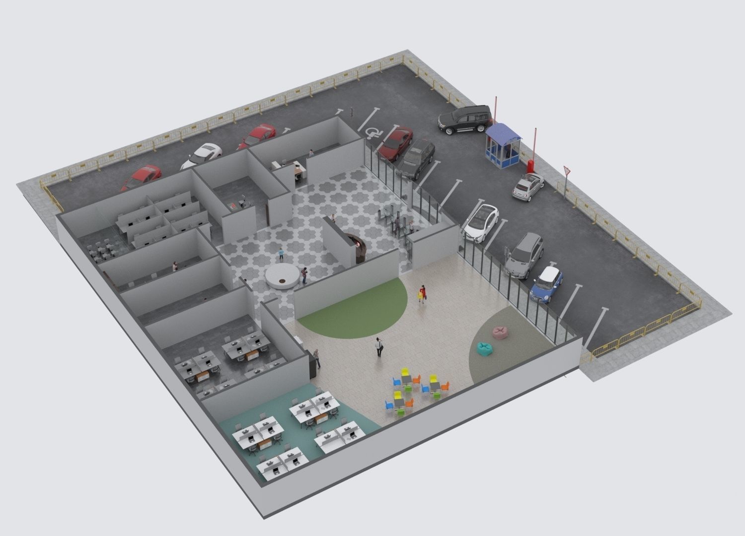 Office illustration  3D model_4