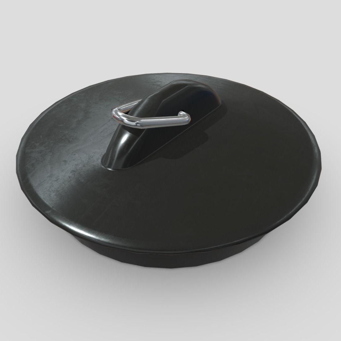 Sink Plug 3 Low-poly 3D model_5