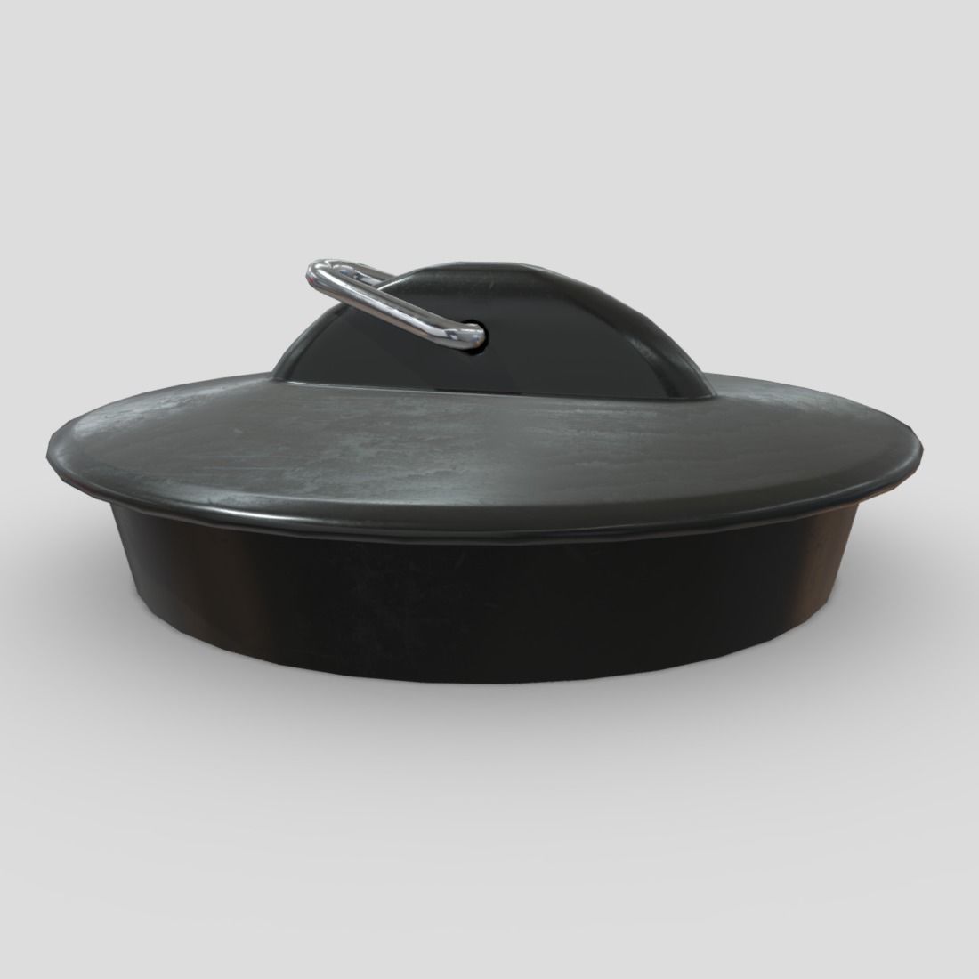 Sink Plug 3 Low-poly 3D model_3