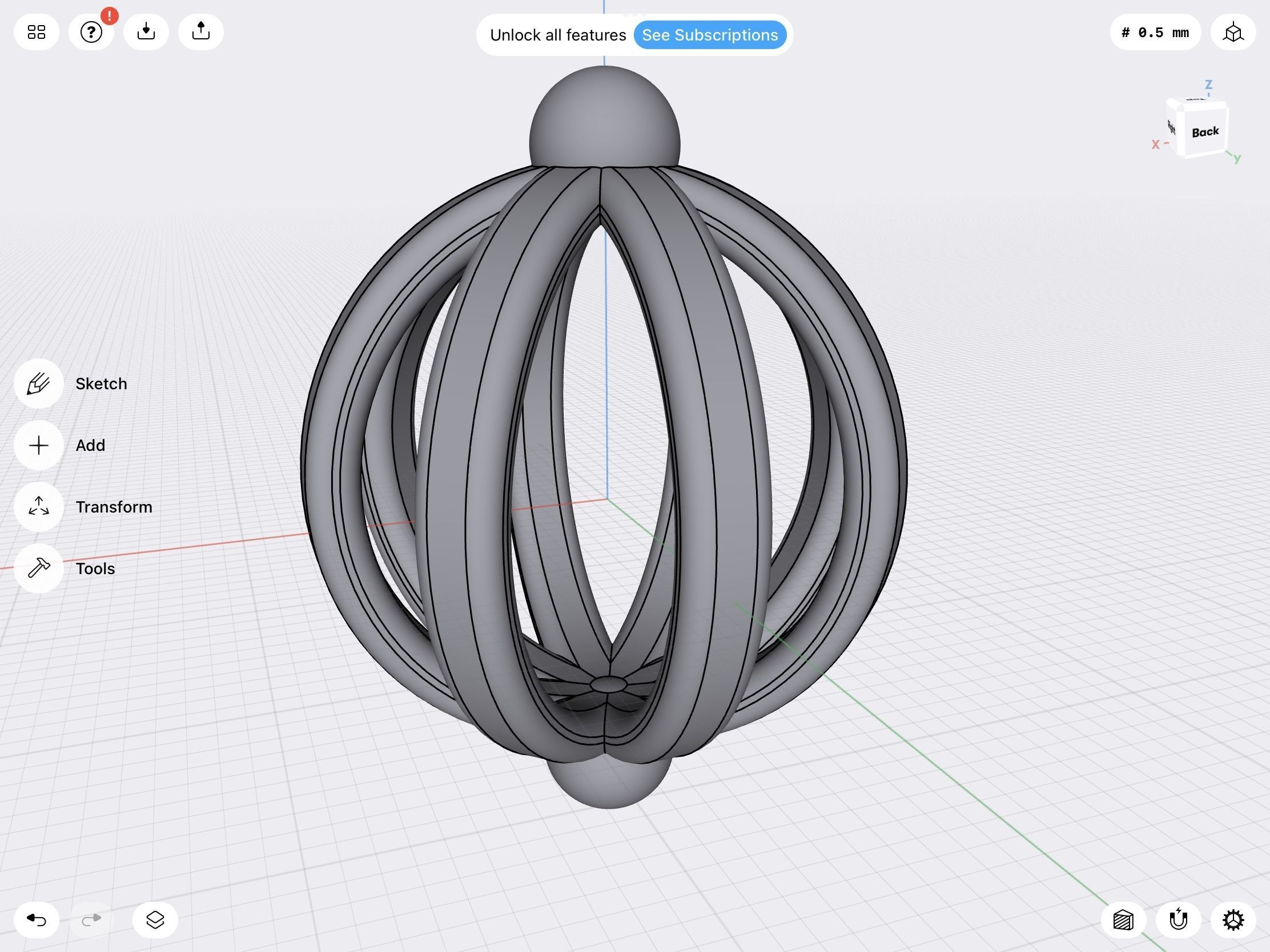 Bead cage stl 3D print model_4