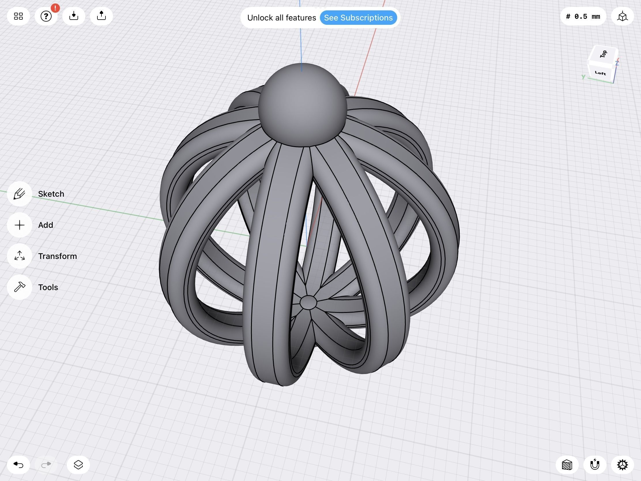 Bead cage stl 3D print model_1