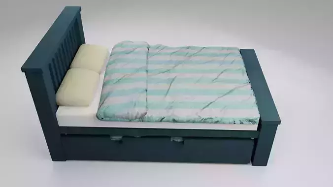 trundle bed 3D model