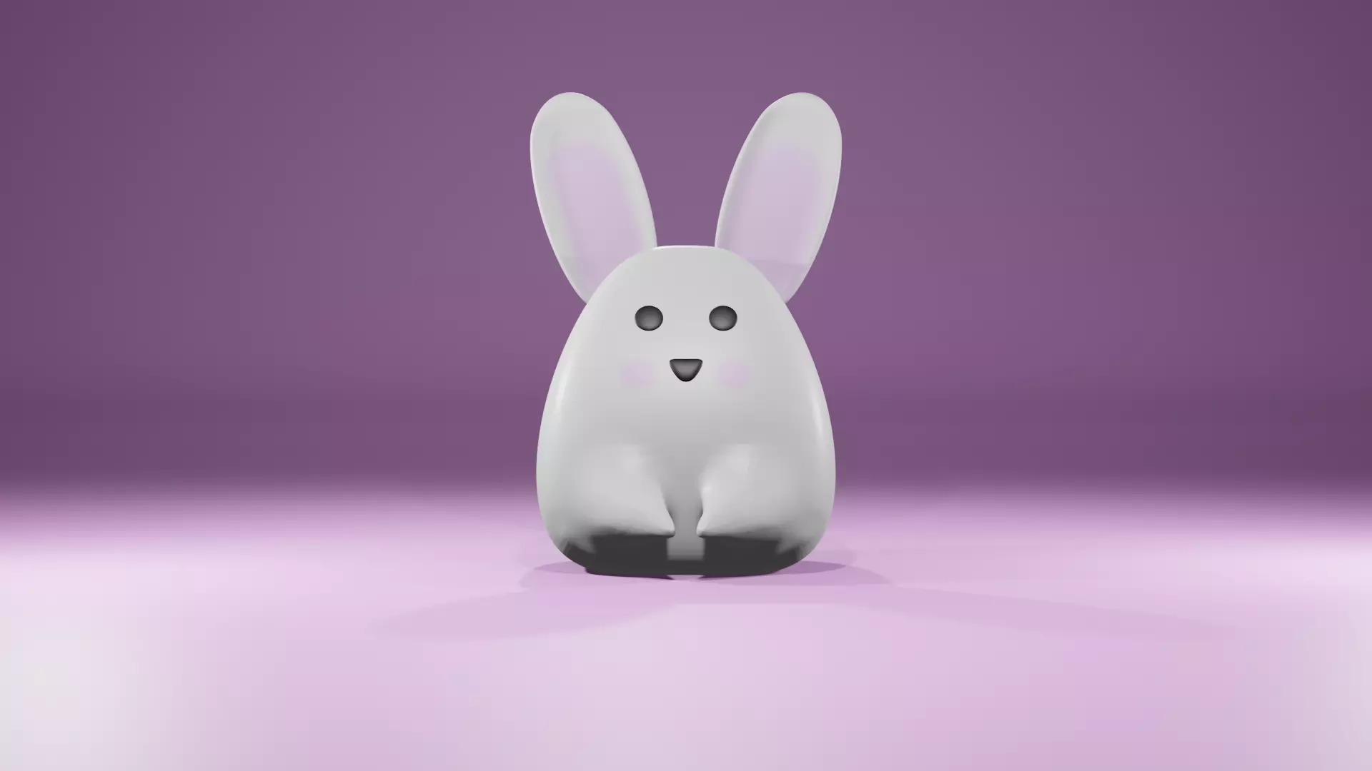 3D Bunny Rabbit Low-poly 3D model_0