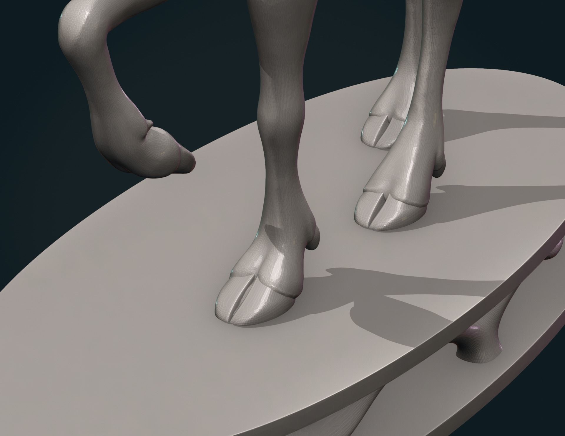 Moose sculpture 3D print model_8