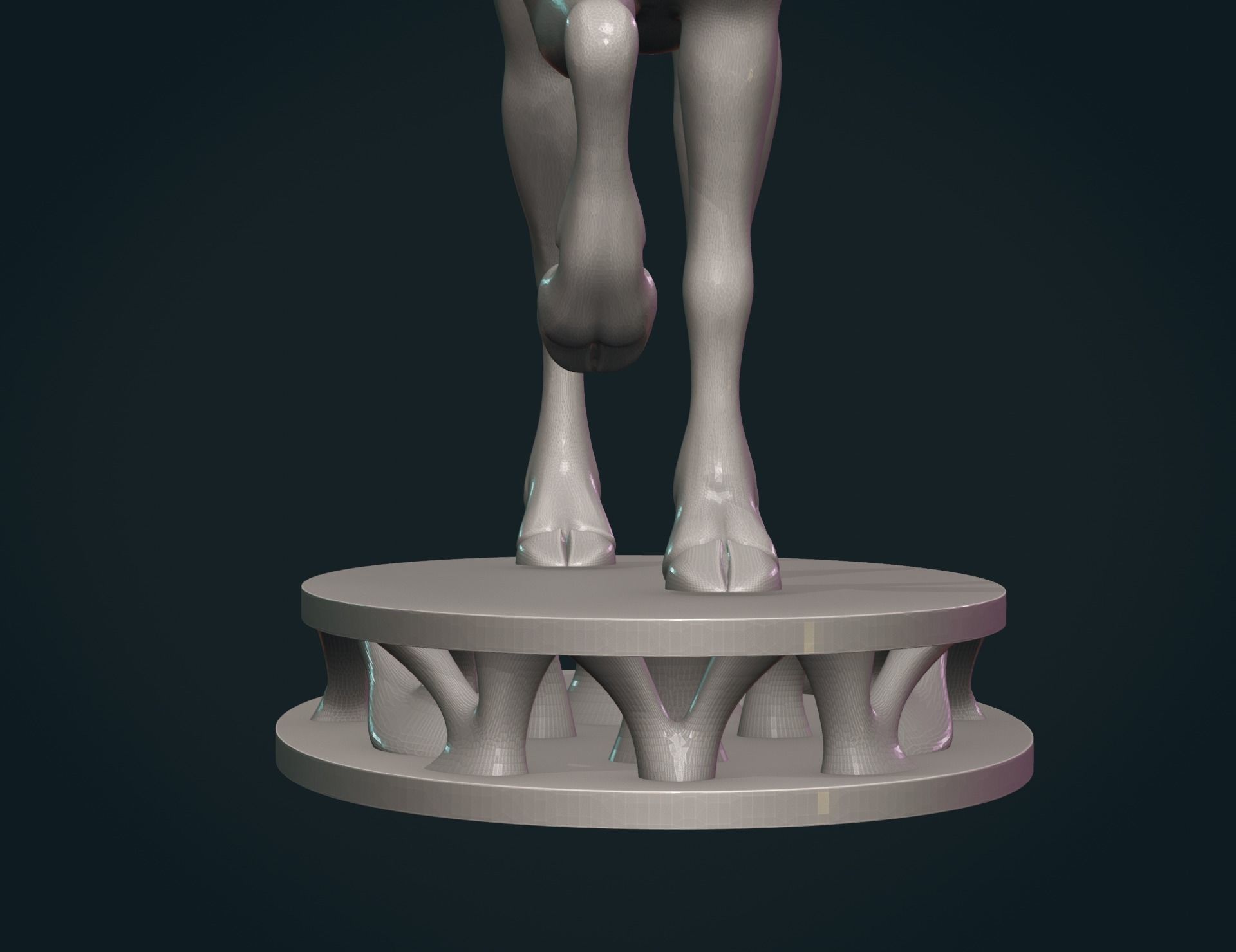 Moose sculpture 3D print model_14