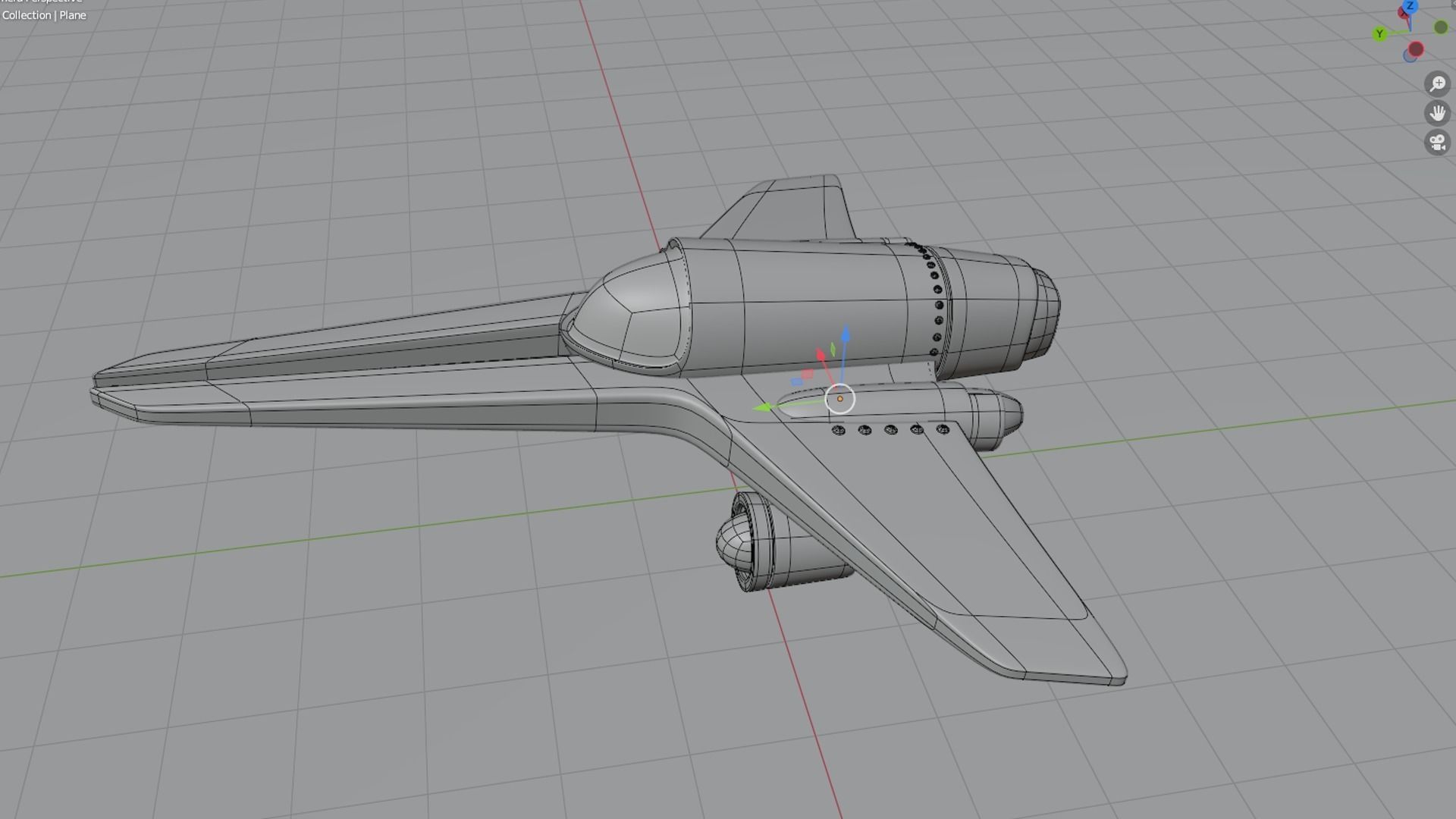 Aircraft Space 3D model_1