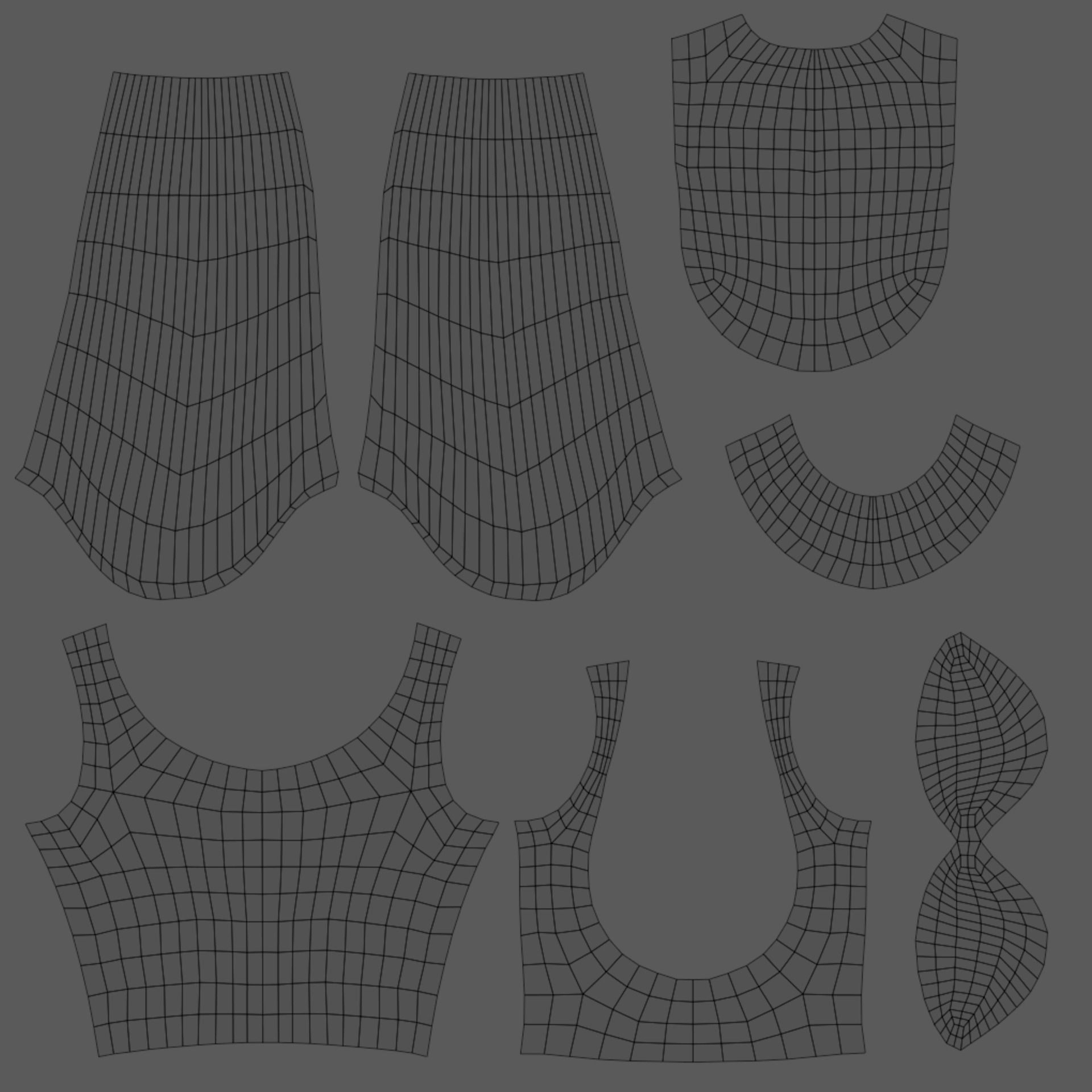 Wedding dress V1 3D model_20