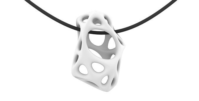 biogrid pendant Rock no1 3D print model