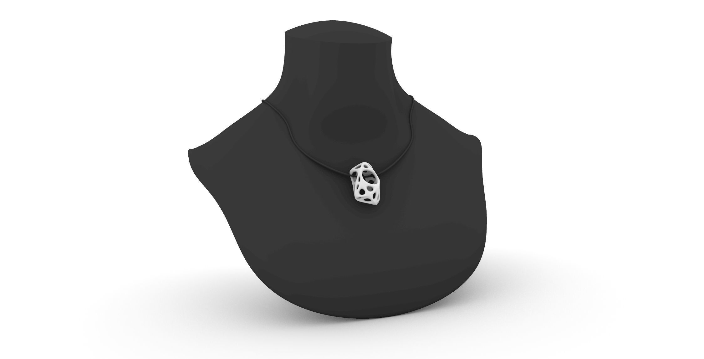 biogrid pendant Rock no1 3D print model_1