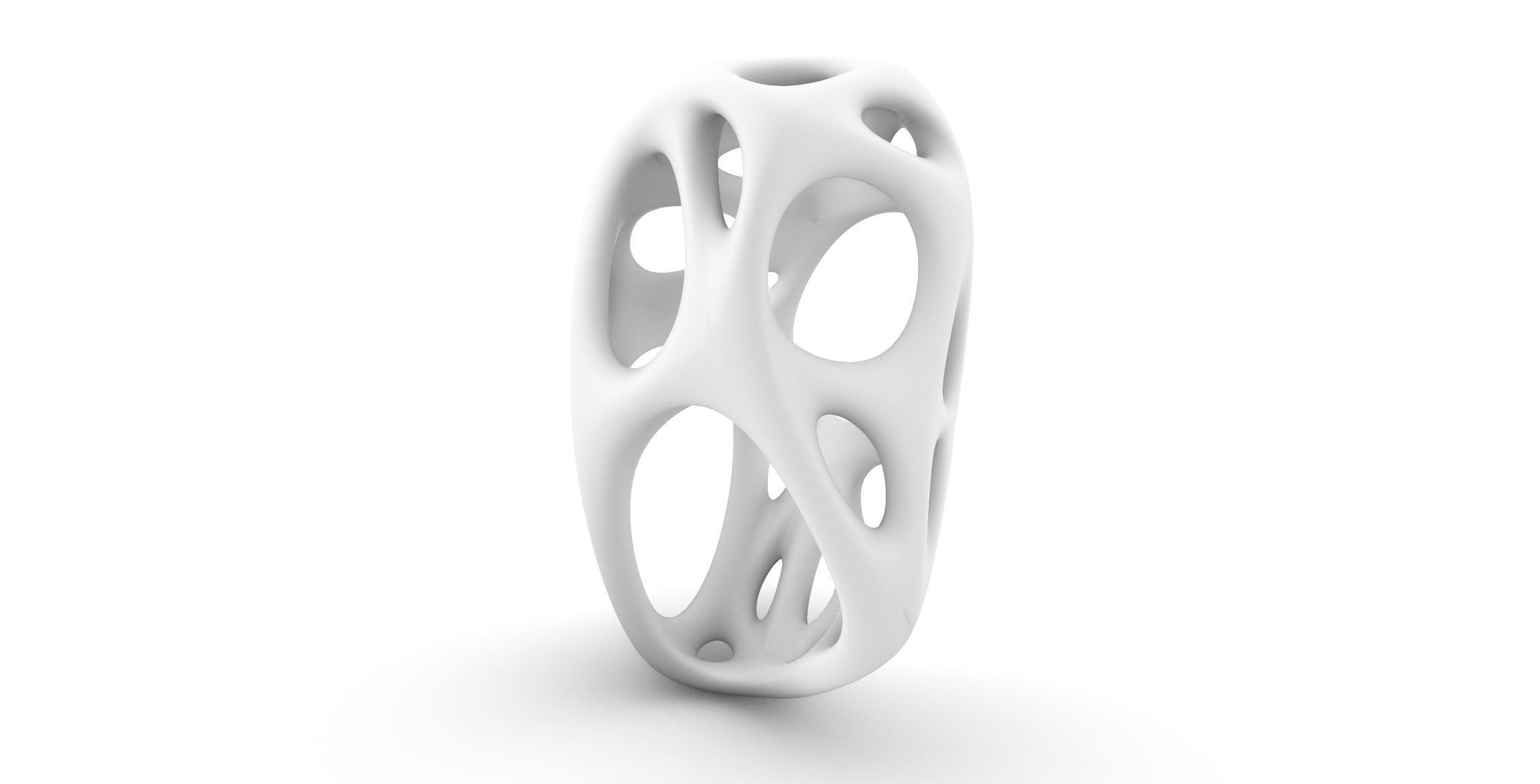 biogrid pendant Rock no1 3D print model_2