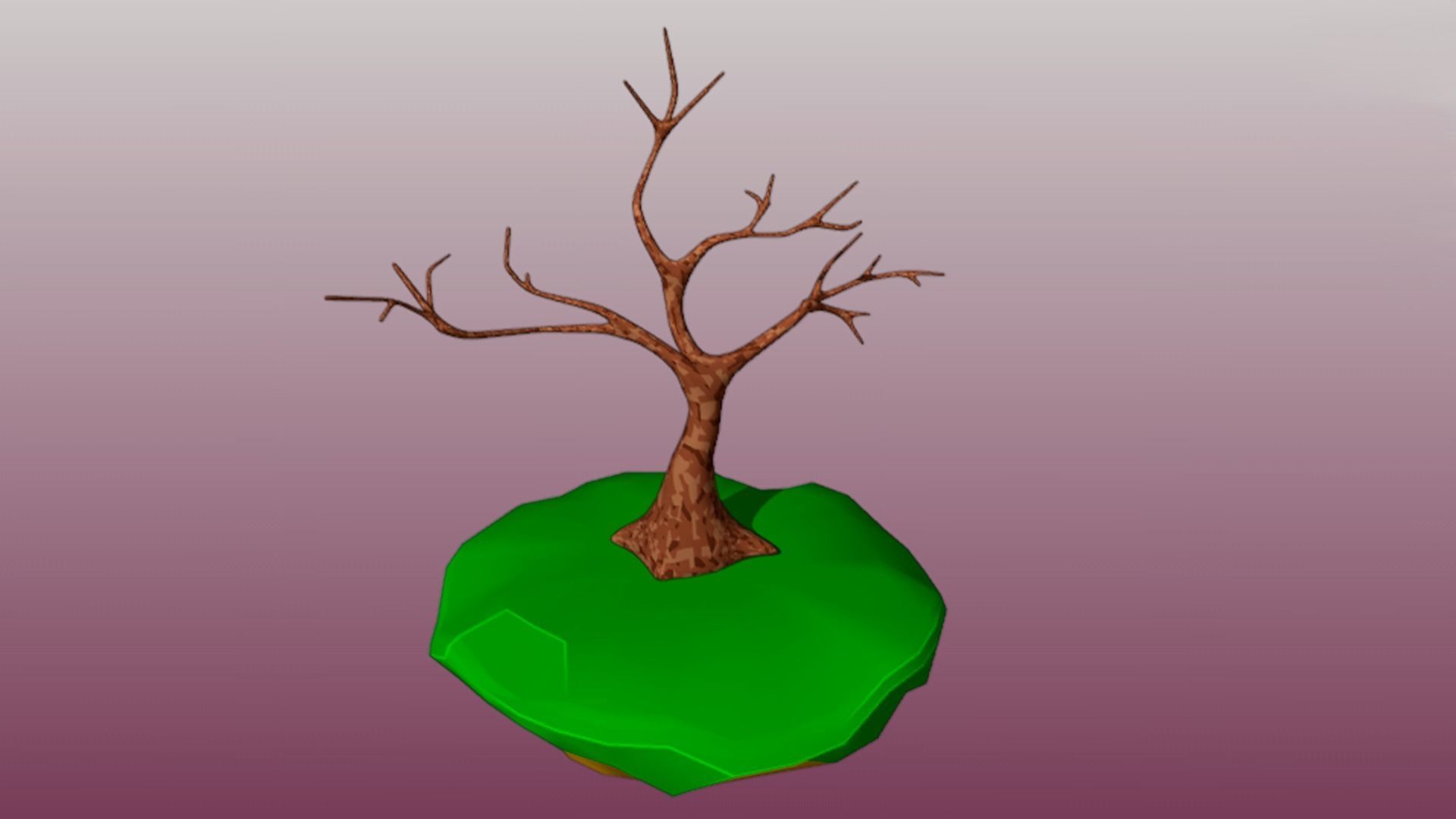 Lowpoly Trees collection Sakura tree Low-poly 3D model Low-poly 3D model_21