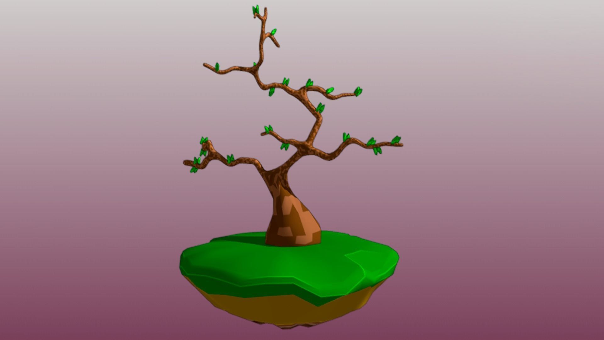 Lowpoly Trees collection Sakura tree Low-poly 3D model Low-poly 3D model_23
