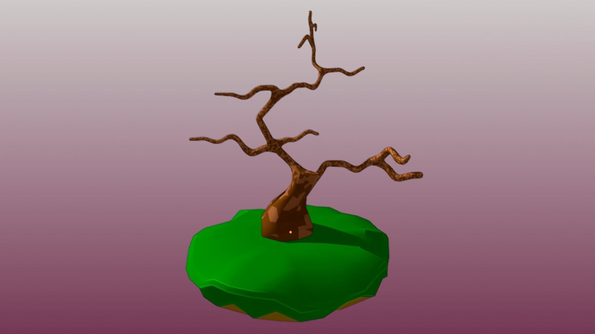 Lowpoly Trees collection Sakura tree Low-poly 3D model Low-poly 3D model_1