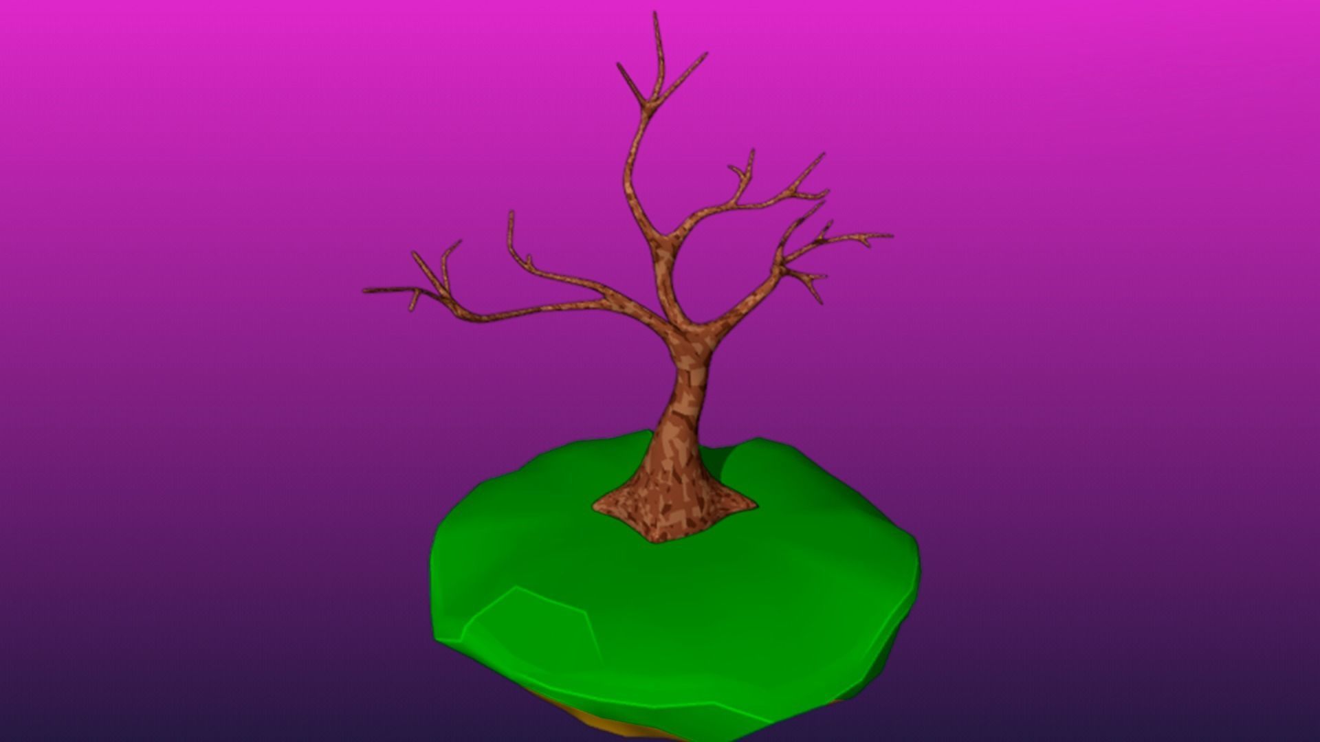 Lowpoly Trees collection Sakura tree Low-poly 3D model Low-poly 3D model_2