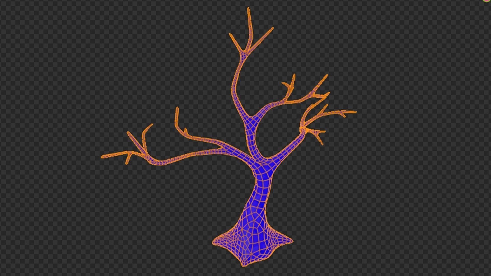 Lowpoly Trees collection Sakura tree Low-poly 3D model Low-poly 3D model_34