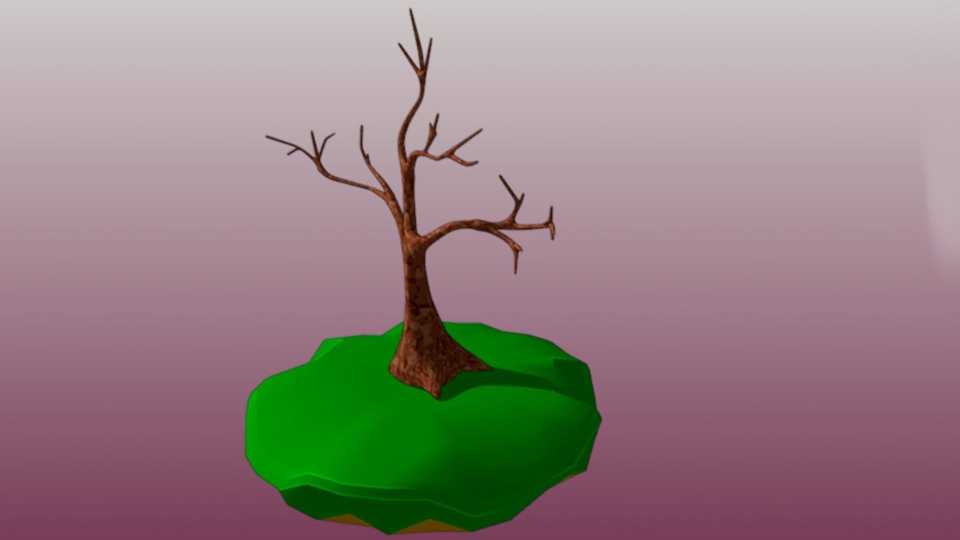 Lowpoly Trees collection Sakura tree Low-poly 3D model Low-poly 3D model_26