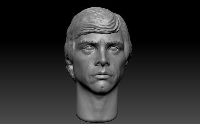 Luke Skywalker - Mark Hamill HeadSculpt 3D print model 3D print model