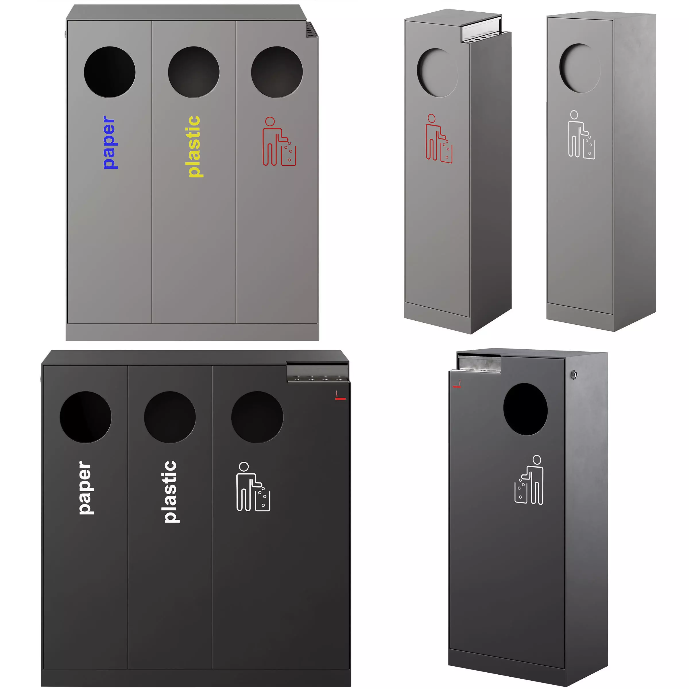 Waste bin Crystal by mmcite 3D model