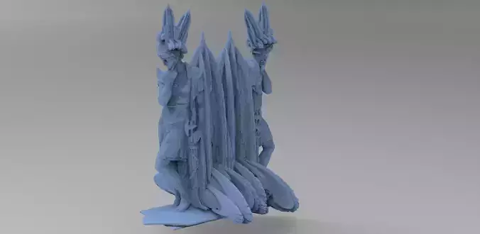 Atlantis Male Statues 1 3D