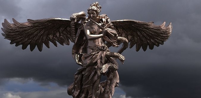 Angelic Statue Dark  3D model
