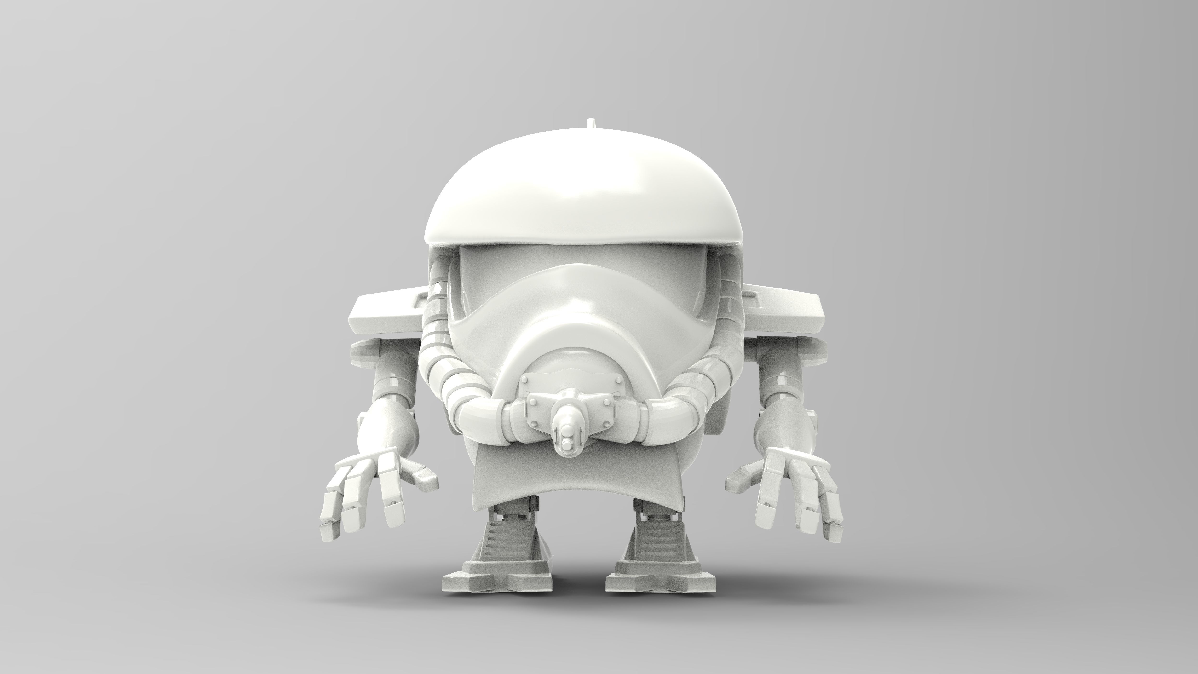 Jetroid Robothelmets Series Sci Fi 3D print model_1