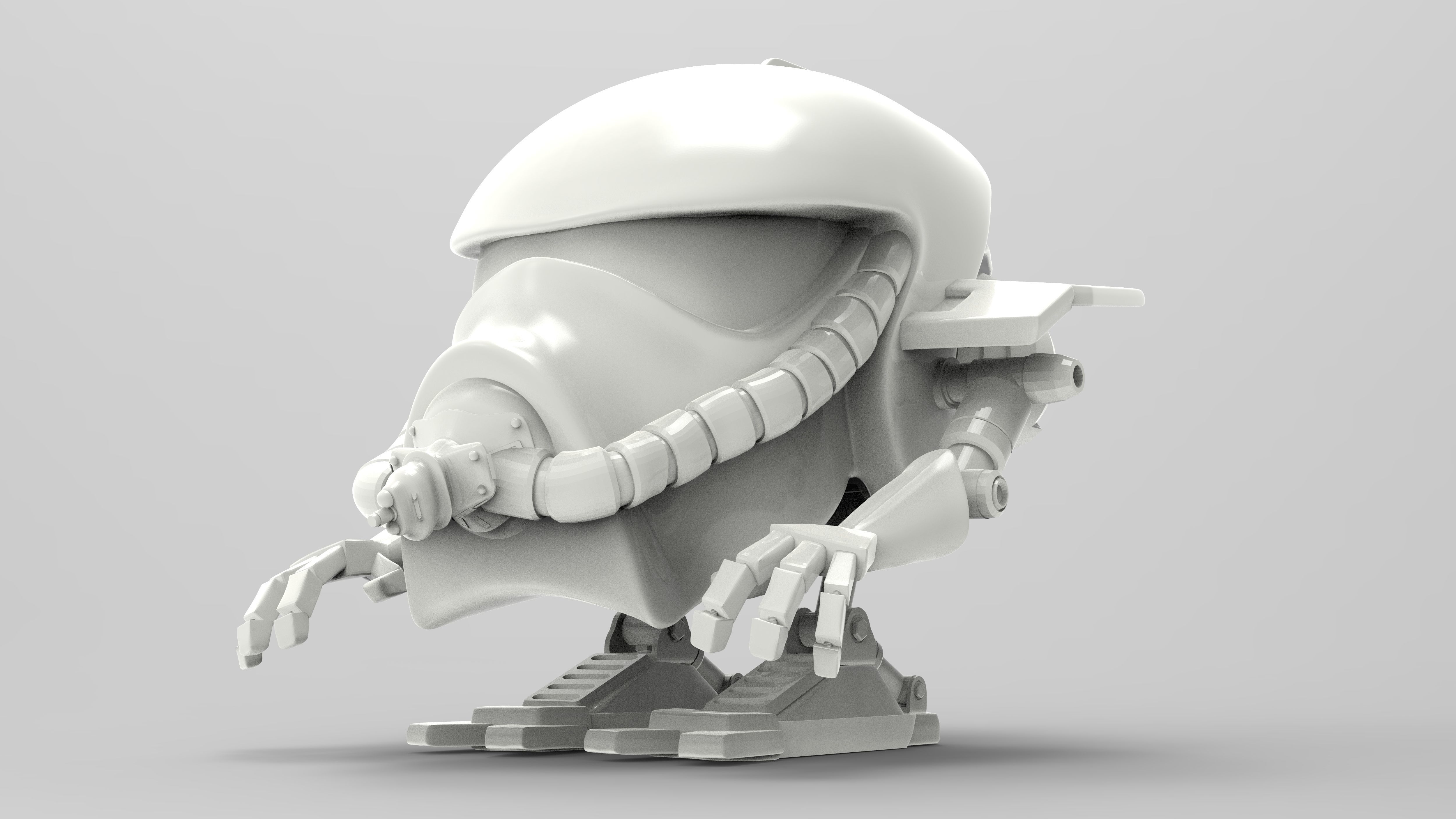 Jetroid Robothelmets Series Sci Fi 3D print model_2