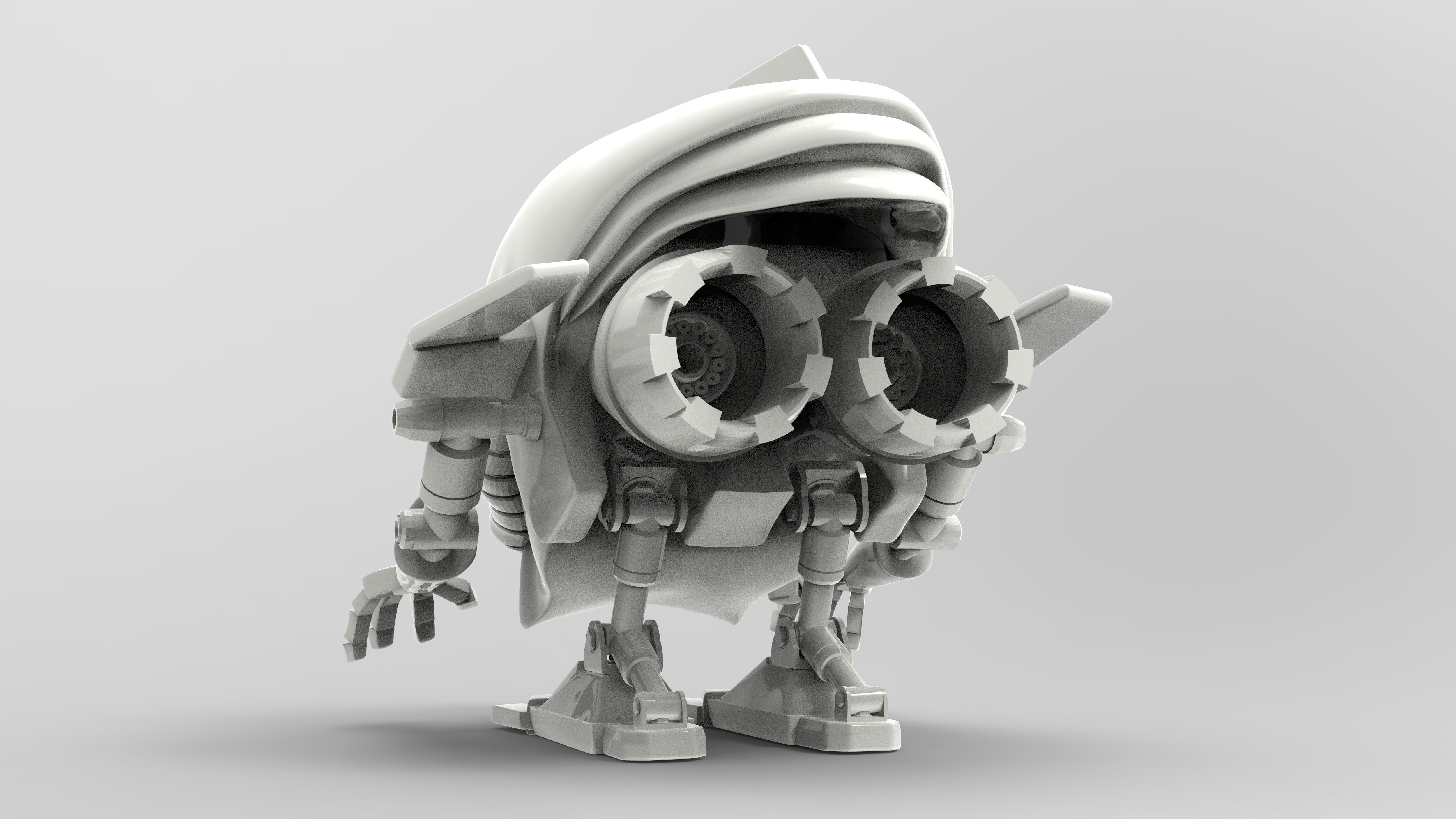 Jetroid Robothelmets Series Sci Fi 3D print model_4