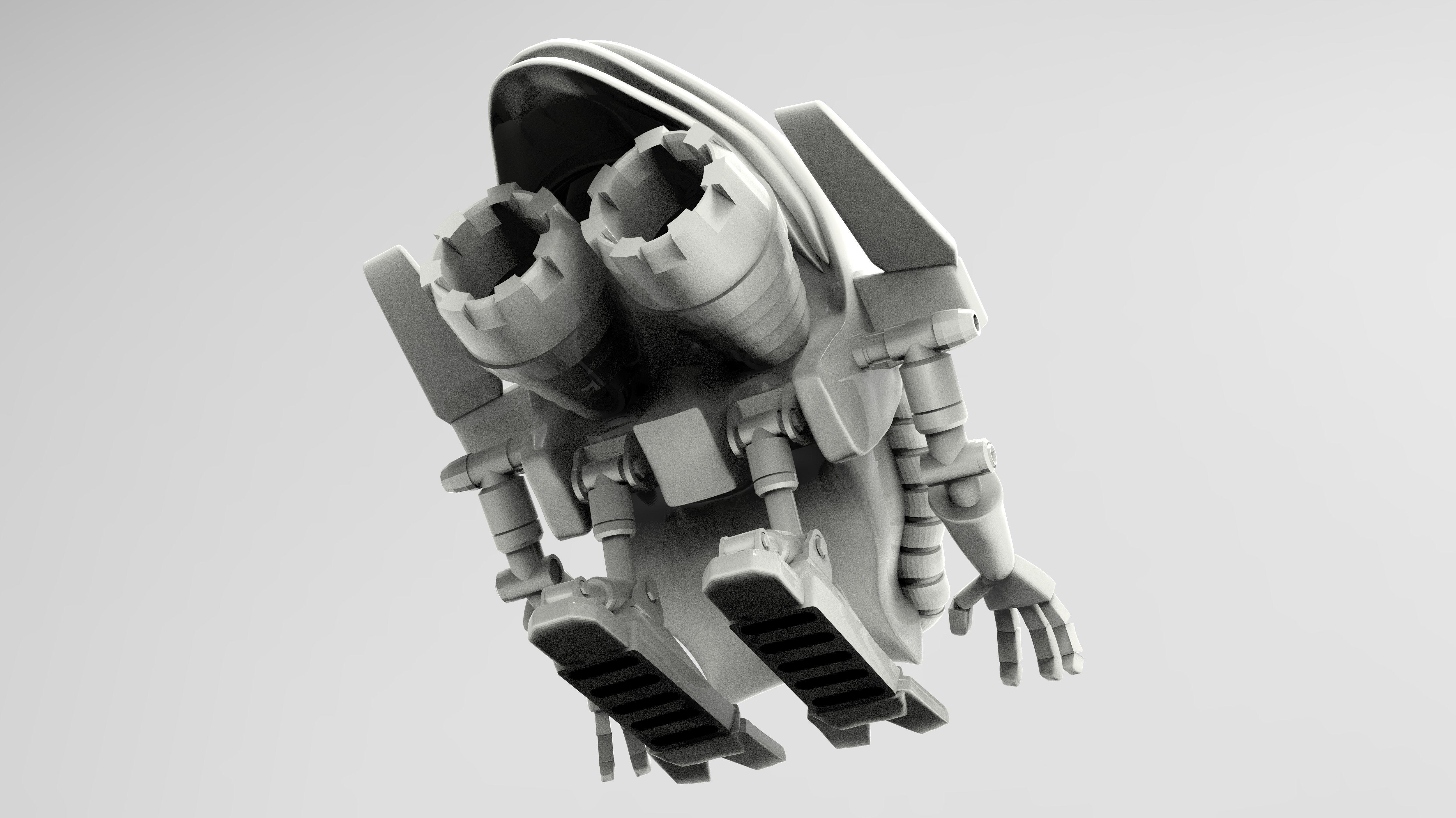 Jetroid Robothelmets Series Sci Fi 3D print model_5