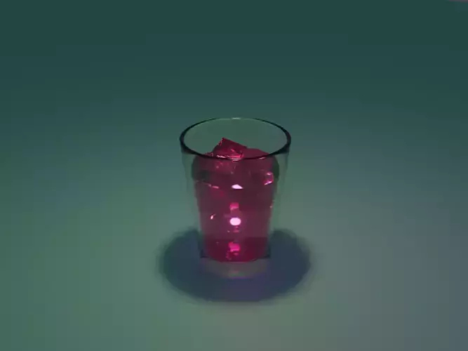 Glass drink in