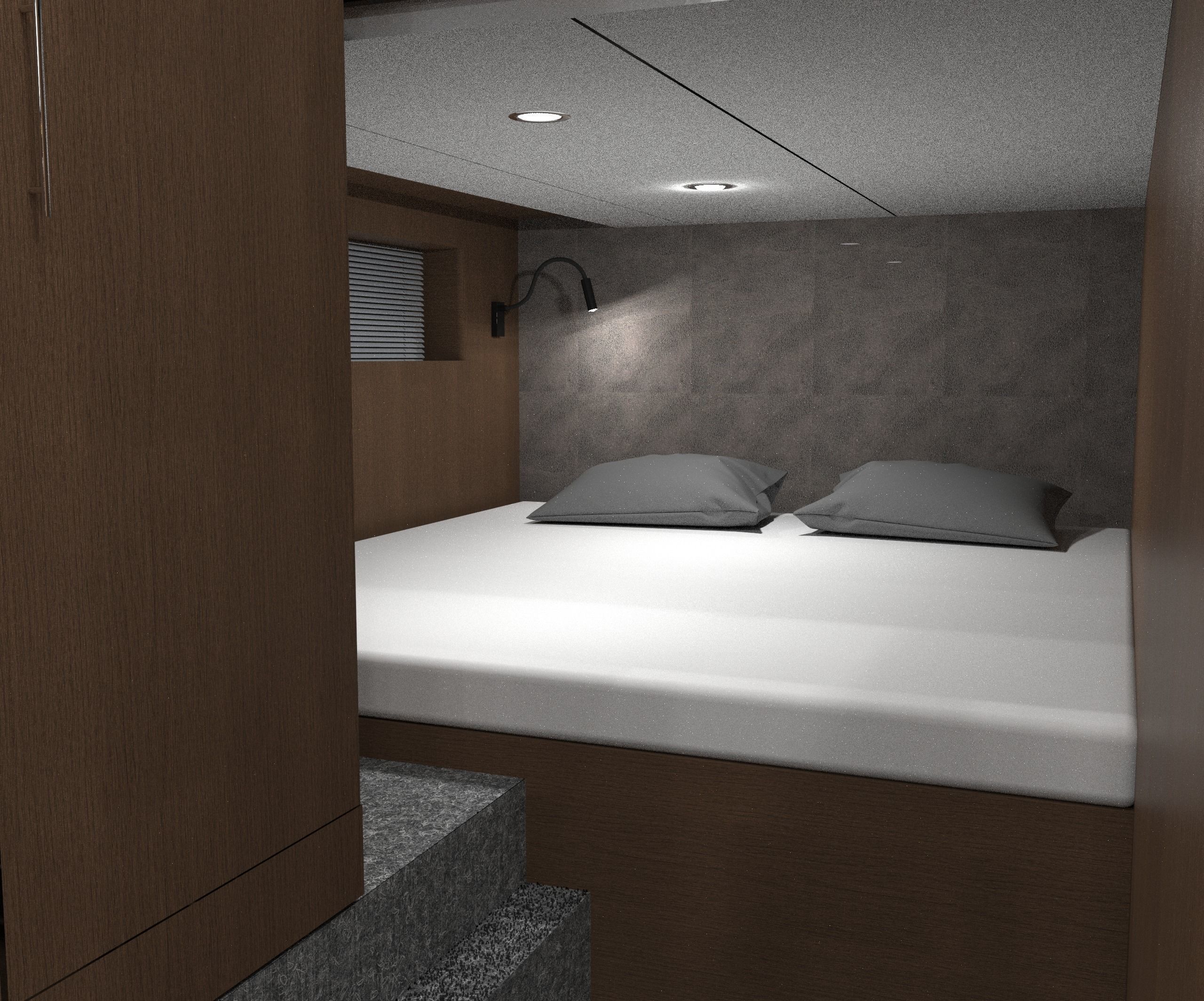 14 m Trawler Motor yacht 3D model_7