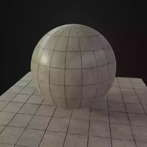 Worn public place tiles 05