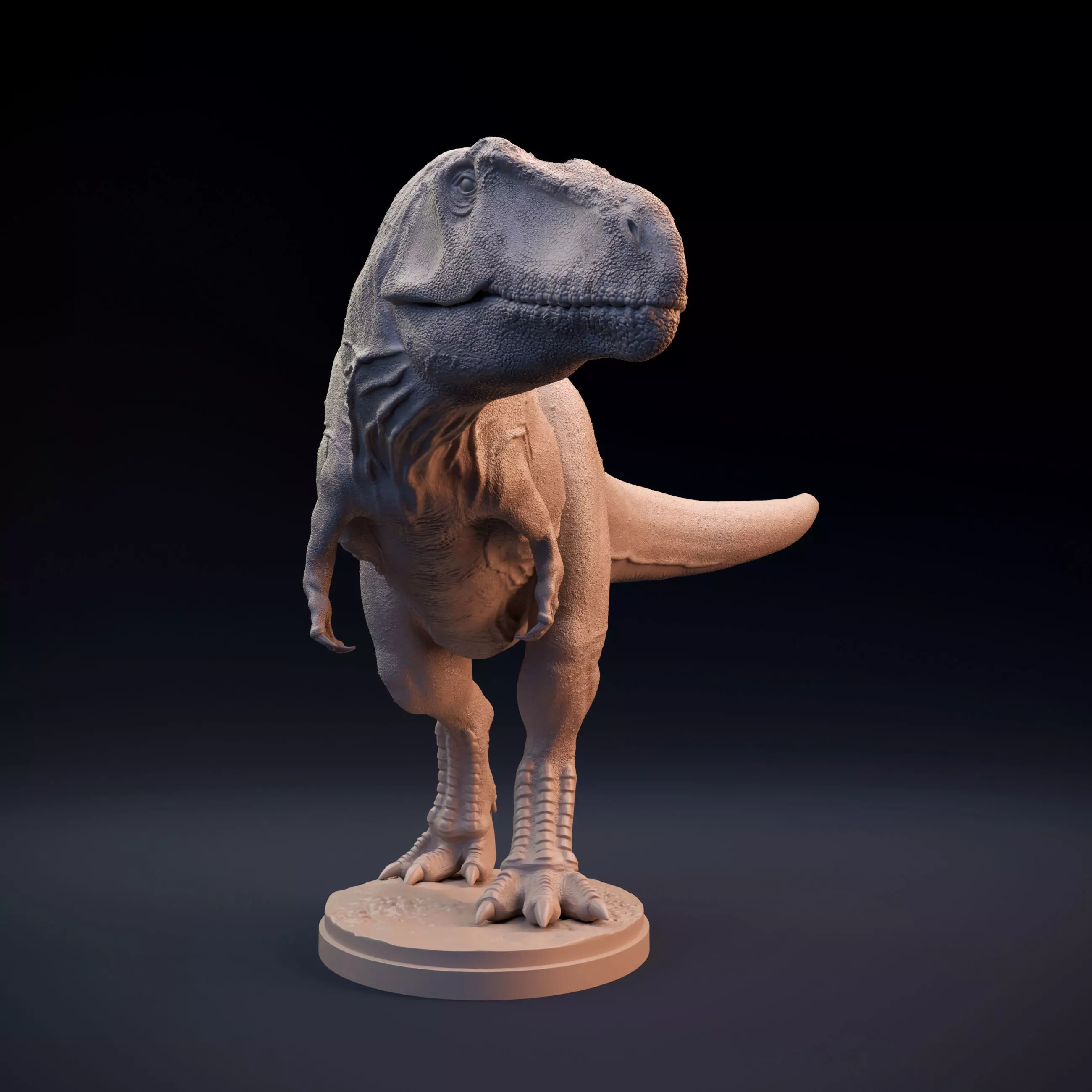 Giganotosaurus walking  3D print model_0