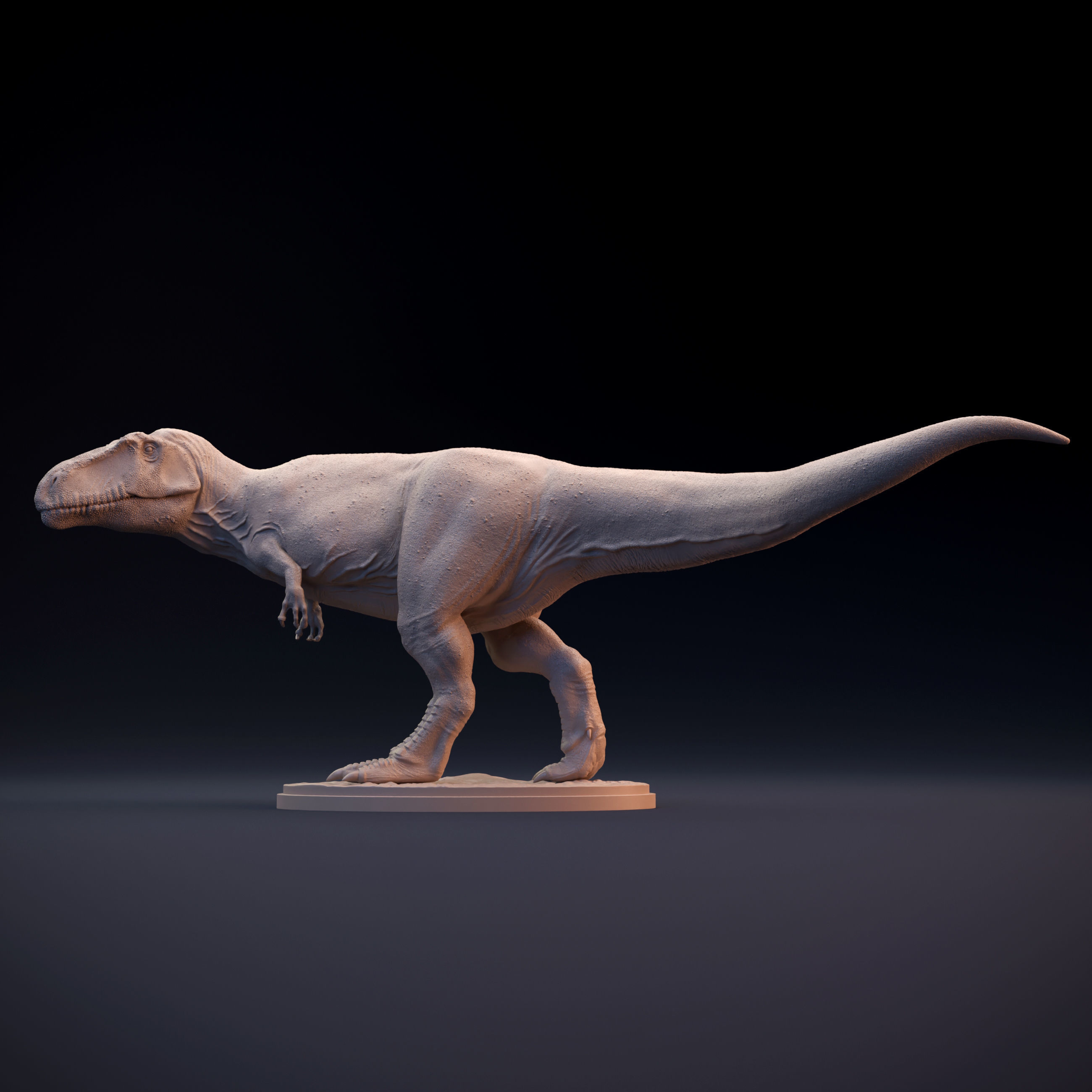 Giganotosaurus walking  3D print model_4