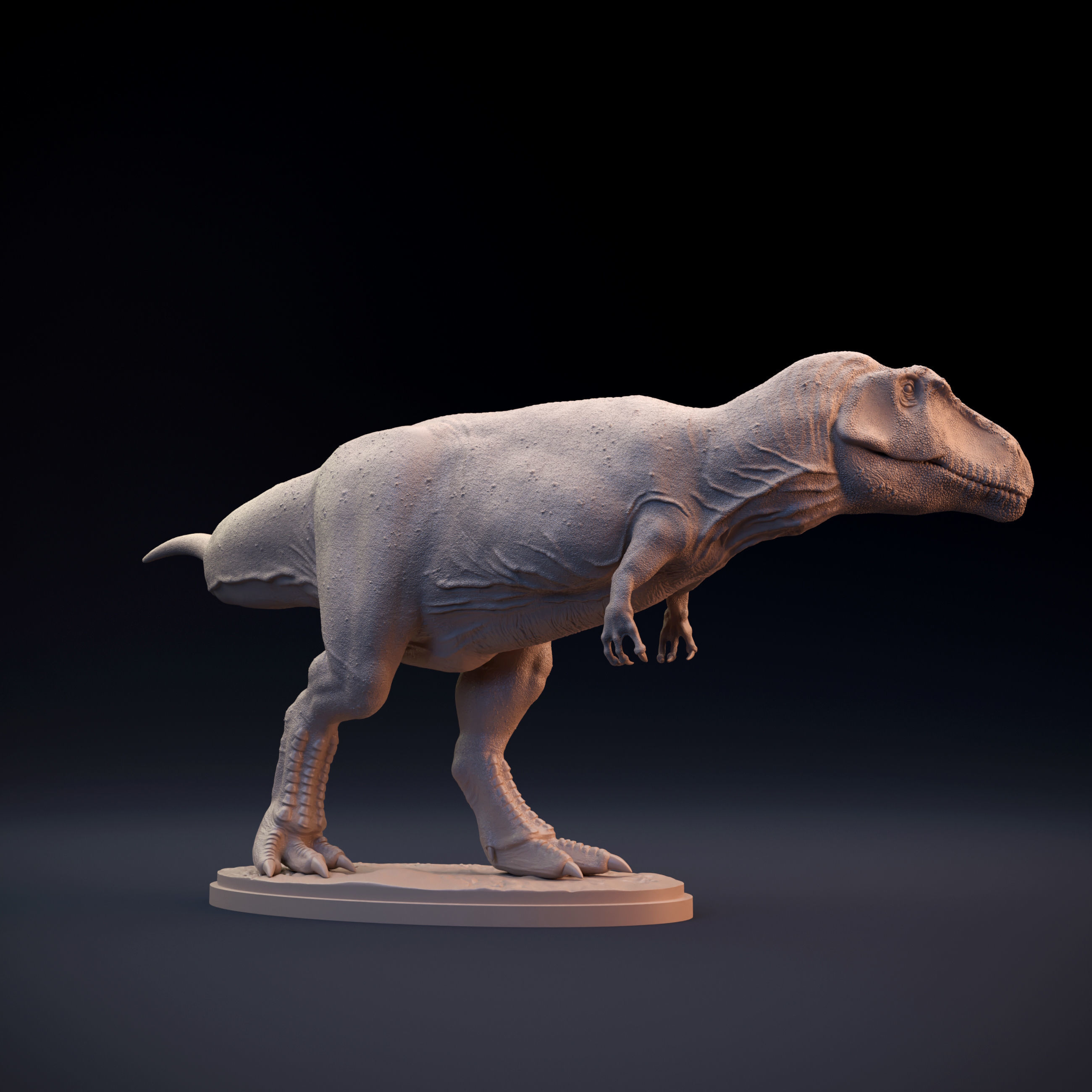 Giganotosaurus walking  3D print model_2