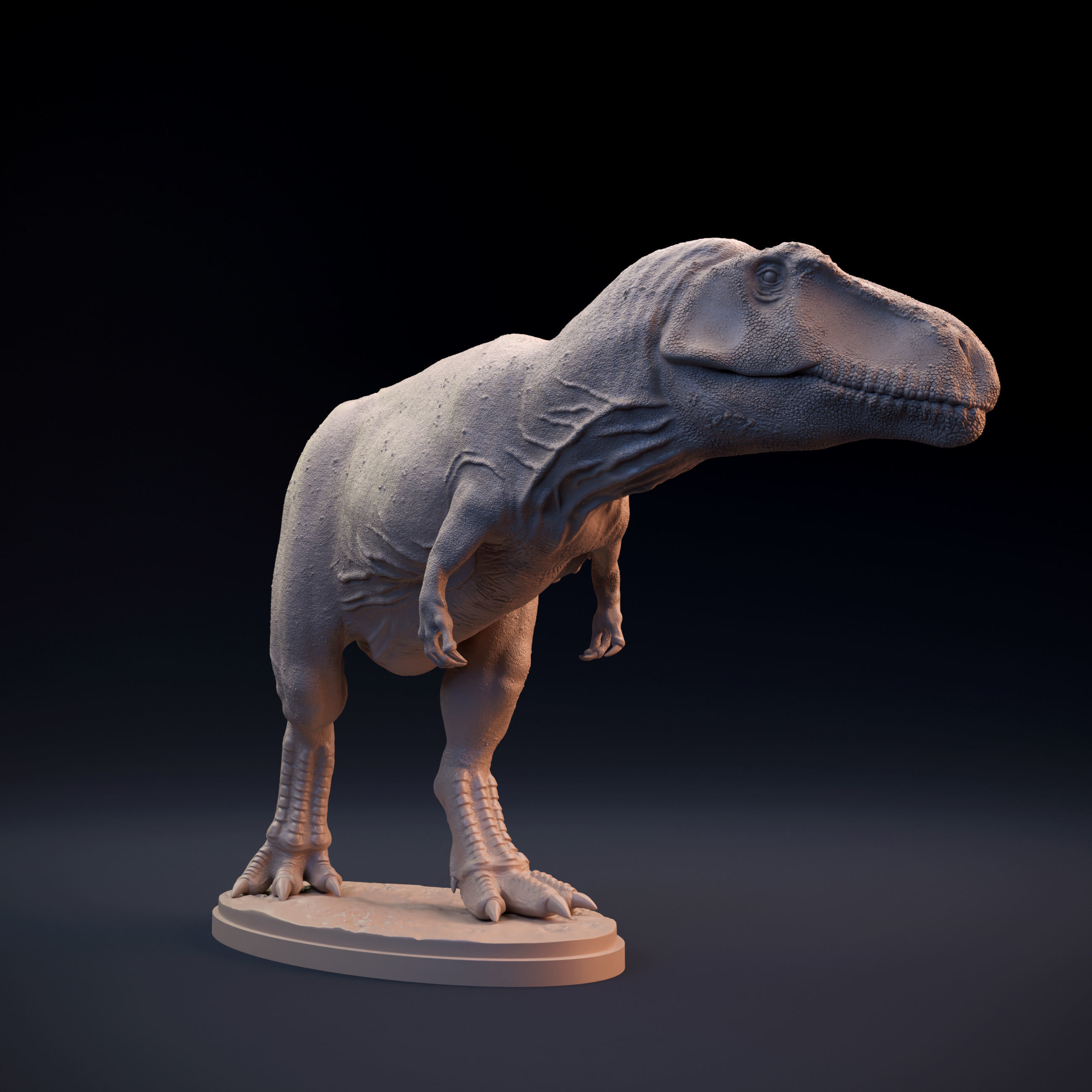 Giganotosaurus walking  3D print model_6
