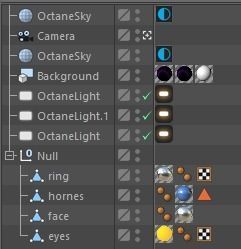 japanese yokai mask 2 Low-poly 3D model_19