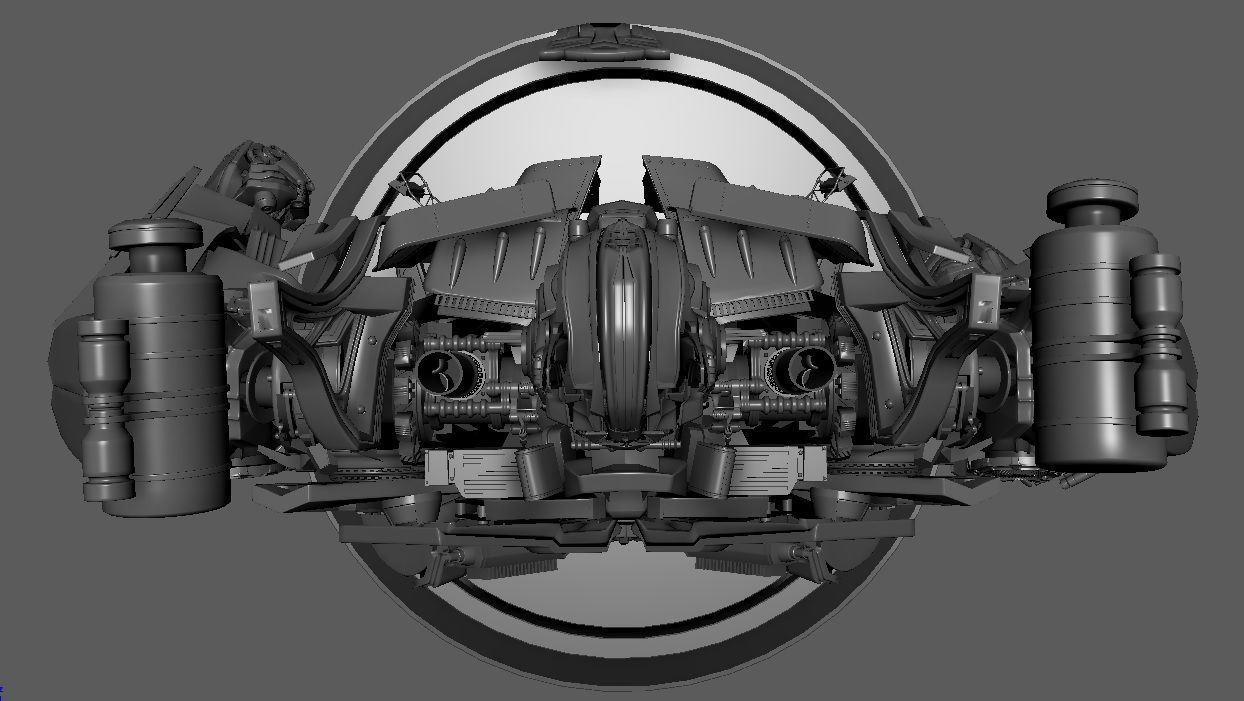 Robot transformers last knight helmet 3D model_16