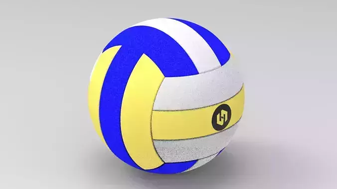 Volleyball ball Low-poly 3D model
