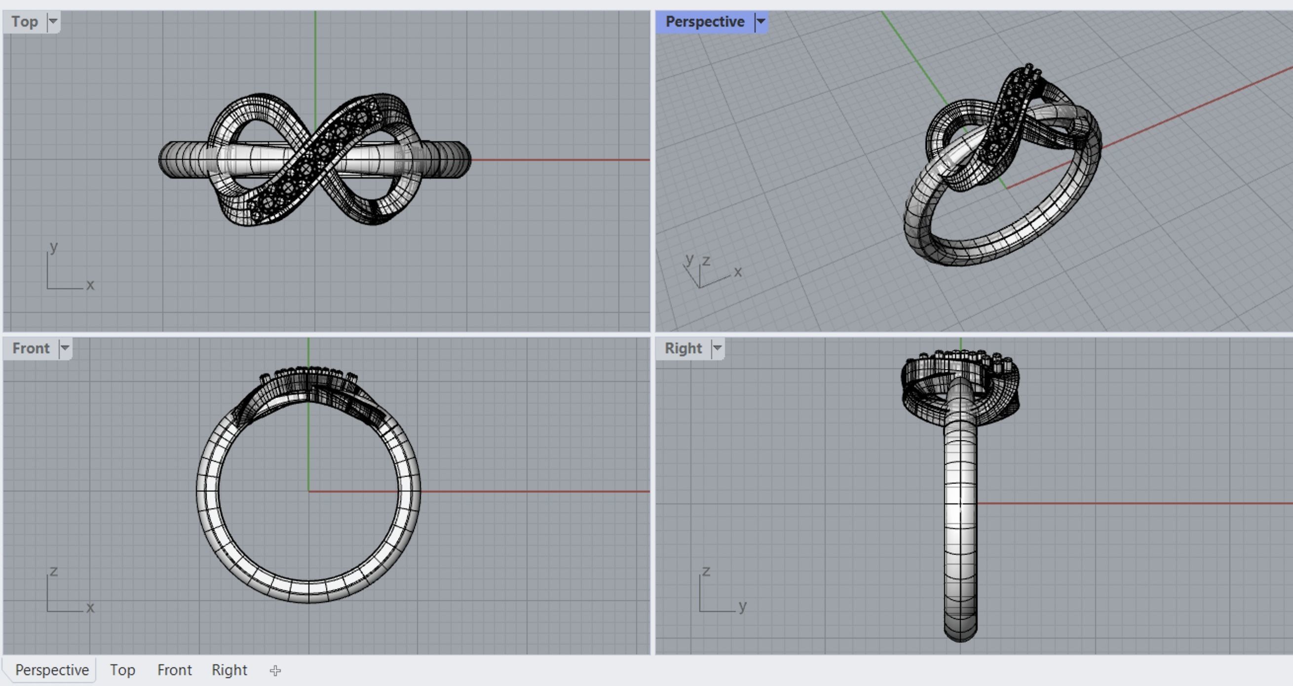  INFINITY RING 3D print model_1