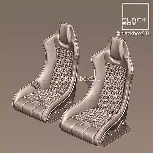 SPORT SEAT BB01 FOR DIECAST AND MODELKITS 1-24th 3D print model 4